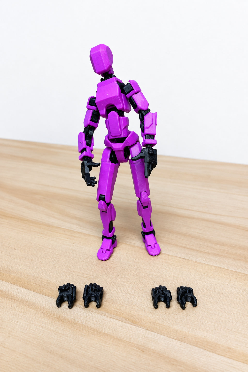 Dummy 13 – Feminine Colorful Articulated Action Figure Assembled and Unassembled