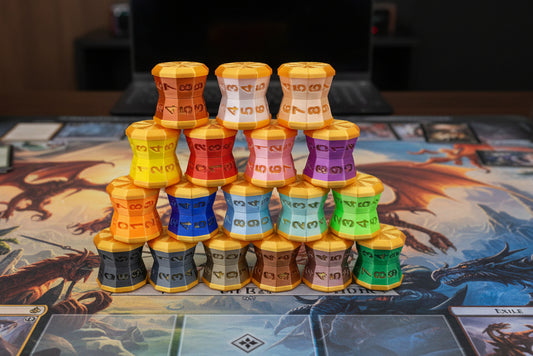 D100 Life Counter for Magic: The Gathering – 3D Printed Metallic Colors MTG Life Tracker with Rare Earth Magnets