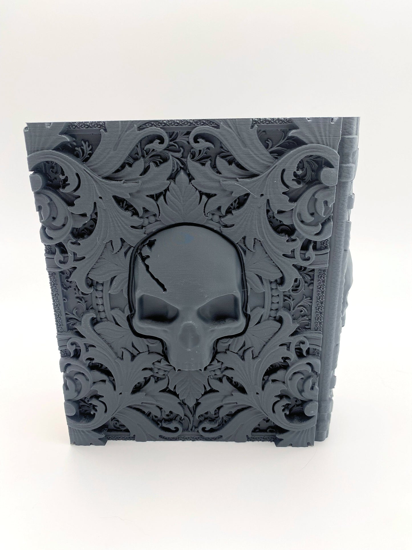 Death Magic Tome Storage and Tray - Perfect for Dice, Cards, Tokens, and Mini Dice for MTG DND or other RPG Games