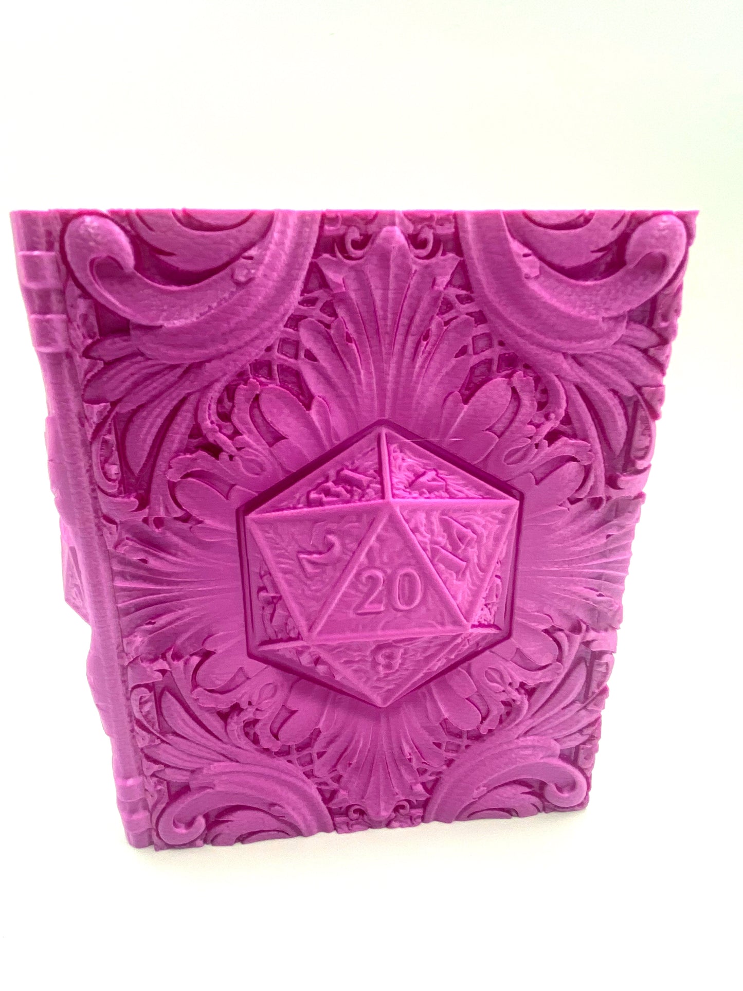 D20 Critical Success Tome Storage and Tray - Perfect for Dice, Cards, Tokens, and Mini Dice for MTG DND or other RPG Games