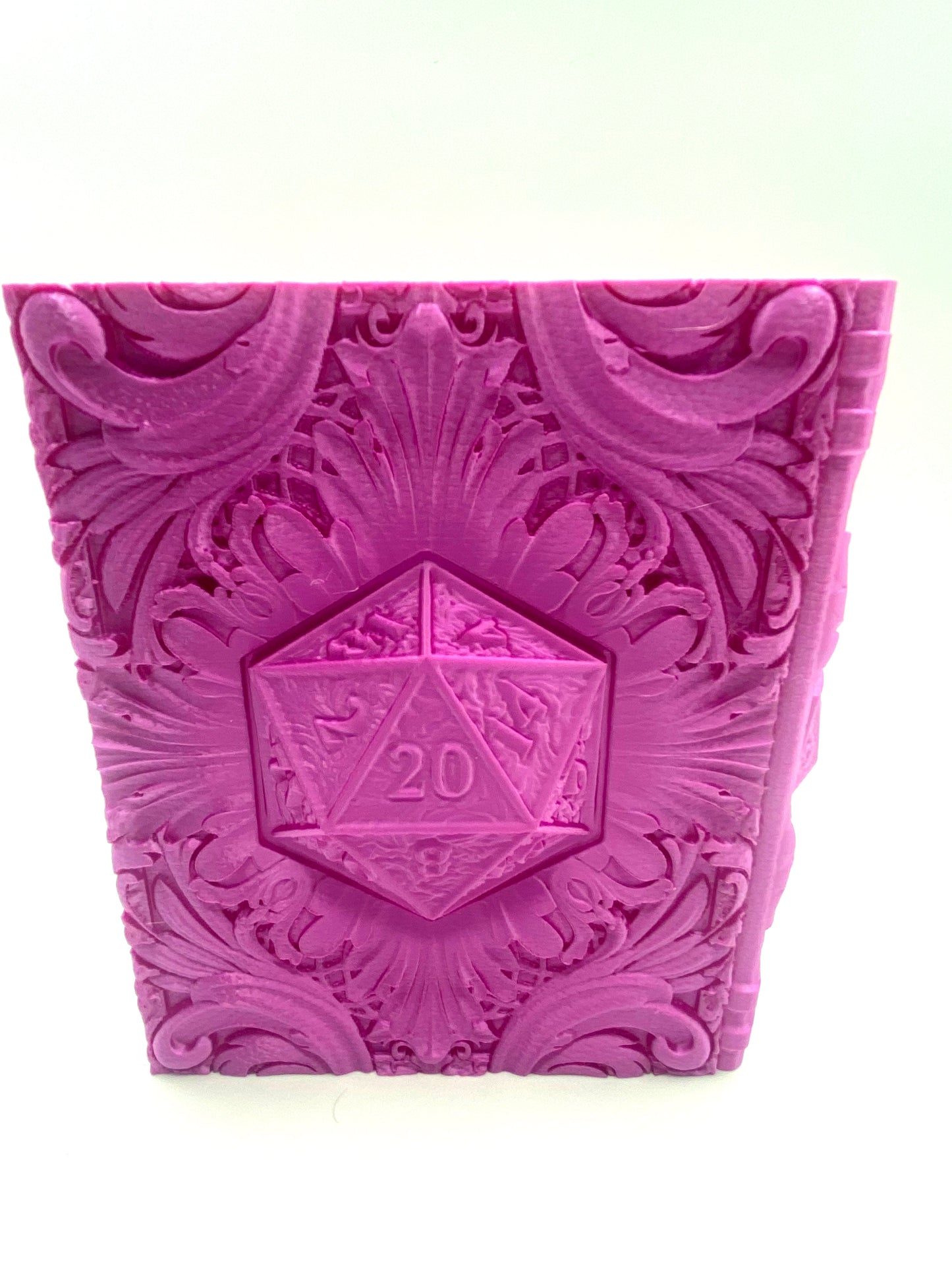 D20 Critical Success Tome Storage and Tray - Perfect for Dice, Cards, Tokens, and Mini Dice for MTG DND or other RPG Games