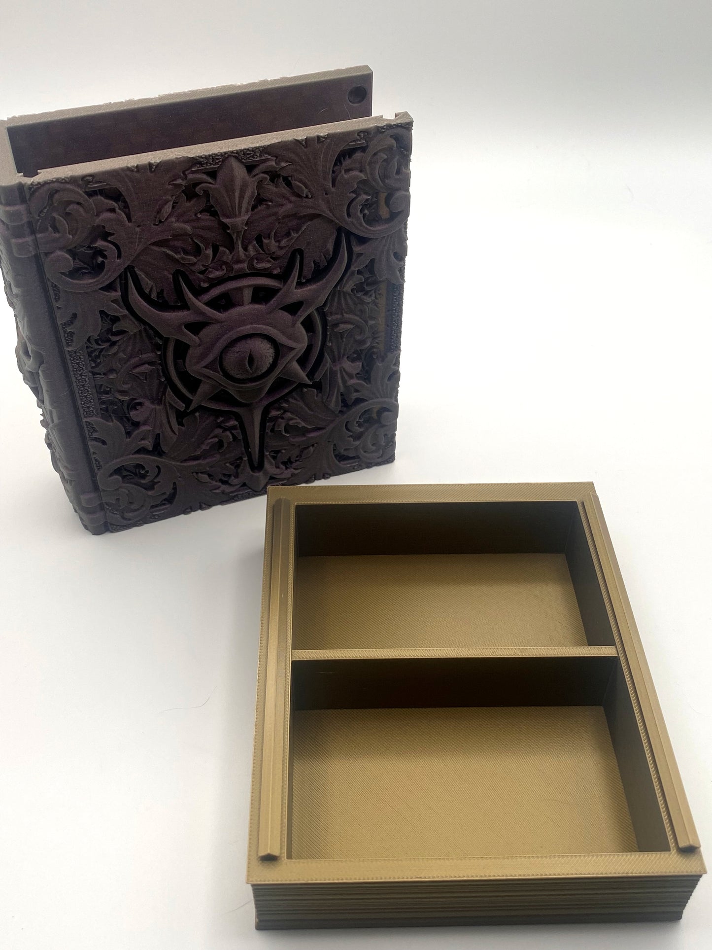 Warlock Tome Storage and Tray - Perfect for Dice, Cards, Tokens, and Mini Dice for MTG DND or other RPG Games