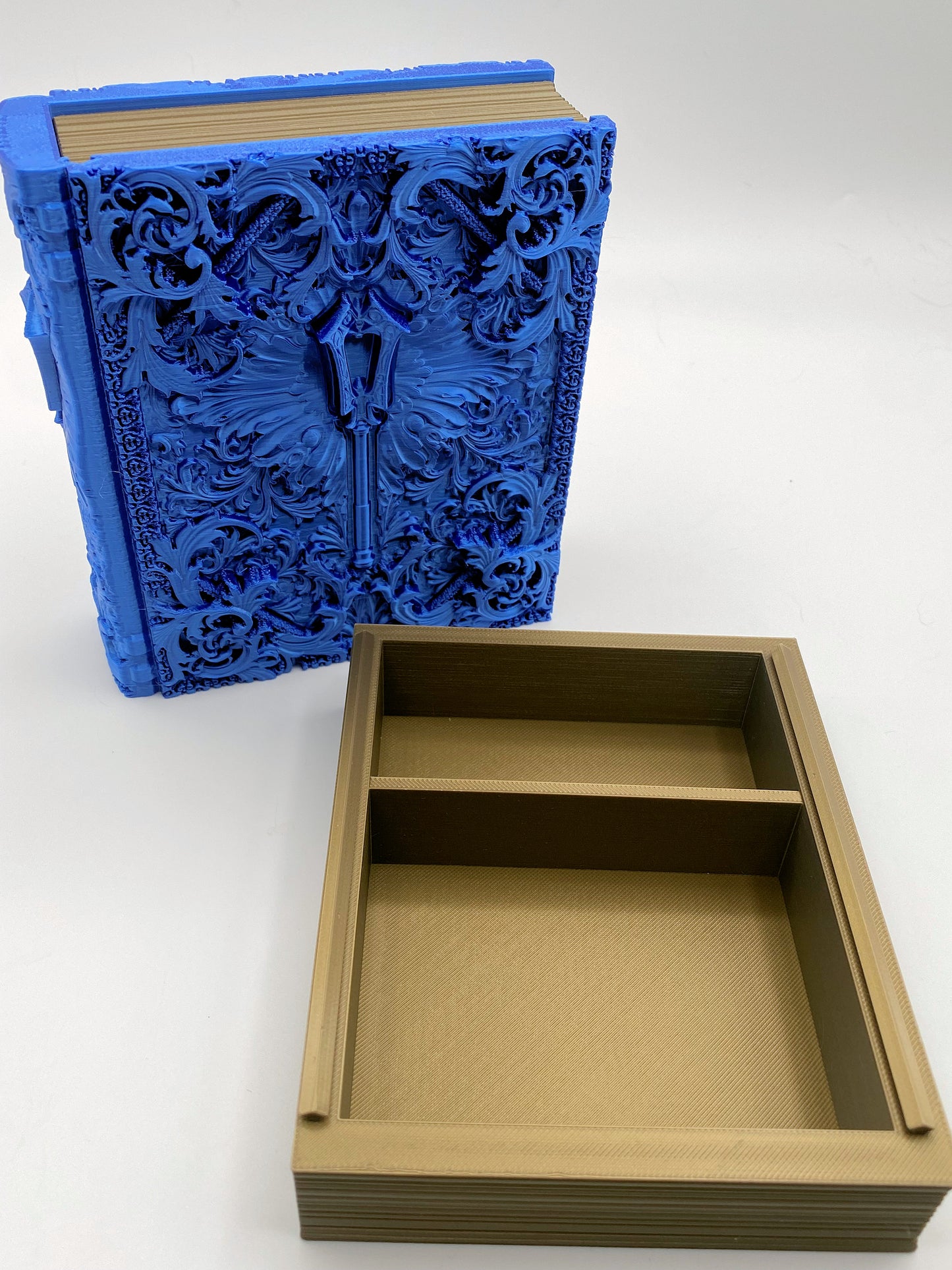 Cleric Tome Storage and Tray - Perfect for Dice, Cards, Tokens, and Mini Dice for MTG DND or other RPG Games