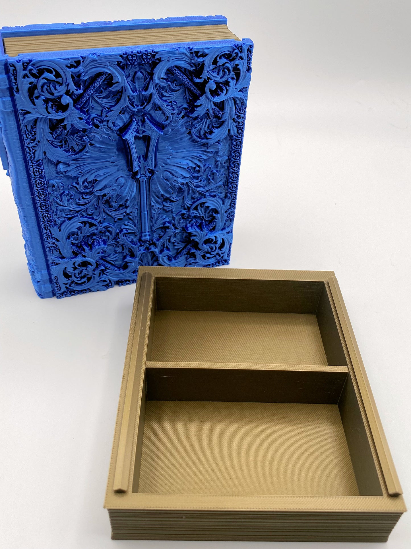 Cleric Tome Storage and Tray - Perfect for Dice, Cards, Tokens, and Mini Dice for MTG DND or other RPG Games