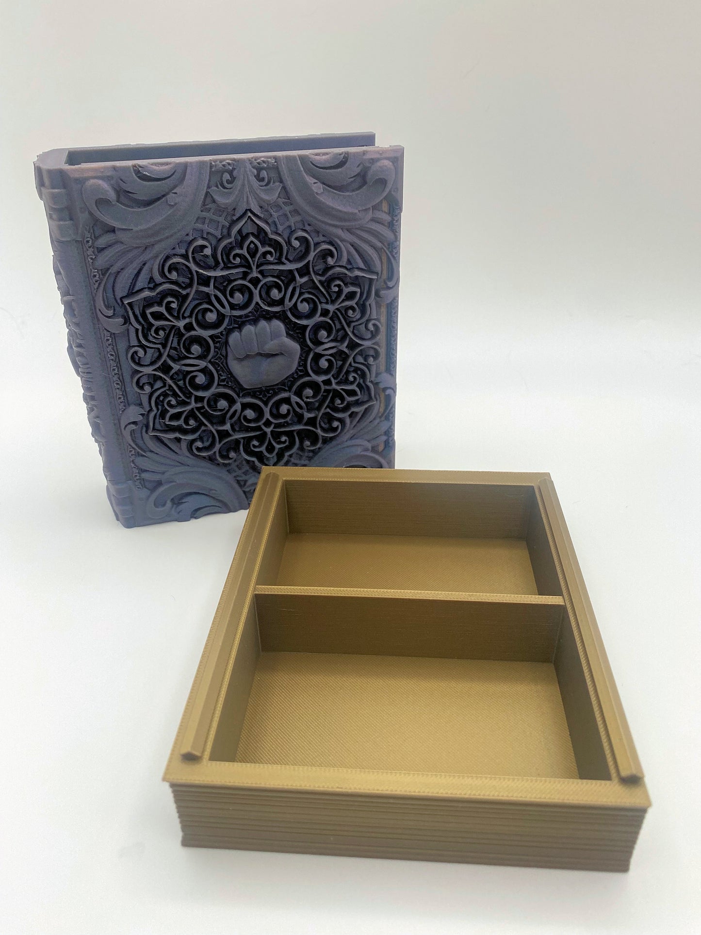 Monk Tome Storage and Tray - Perfect for Dice, Cards, Tokens, and Mini Dice for MTG DND or other RPG Games