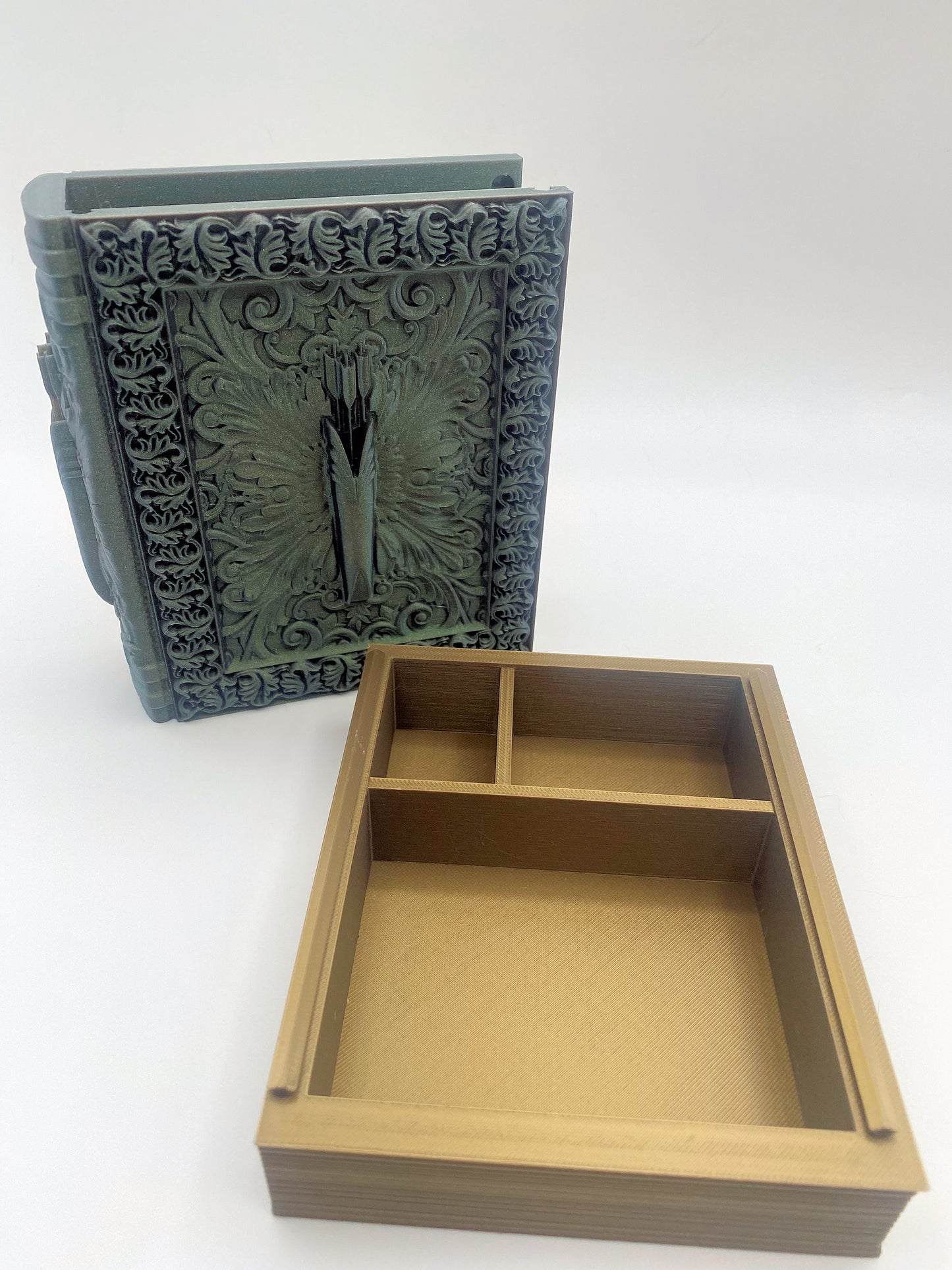 Ranger Tome Storage and Tray - Perfect for Dice, Cards, Tokens, and Mini Dice for MTG DND or other RPG Games