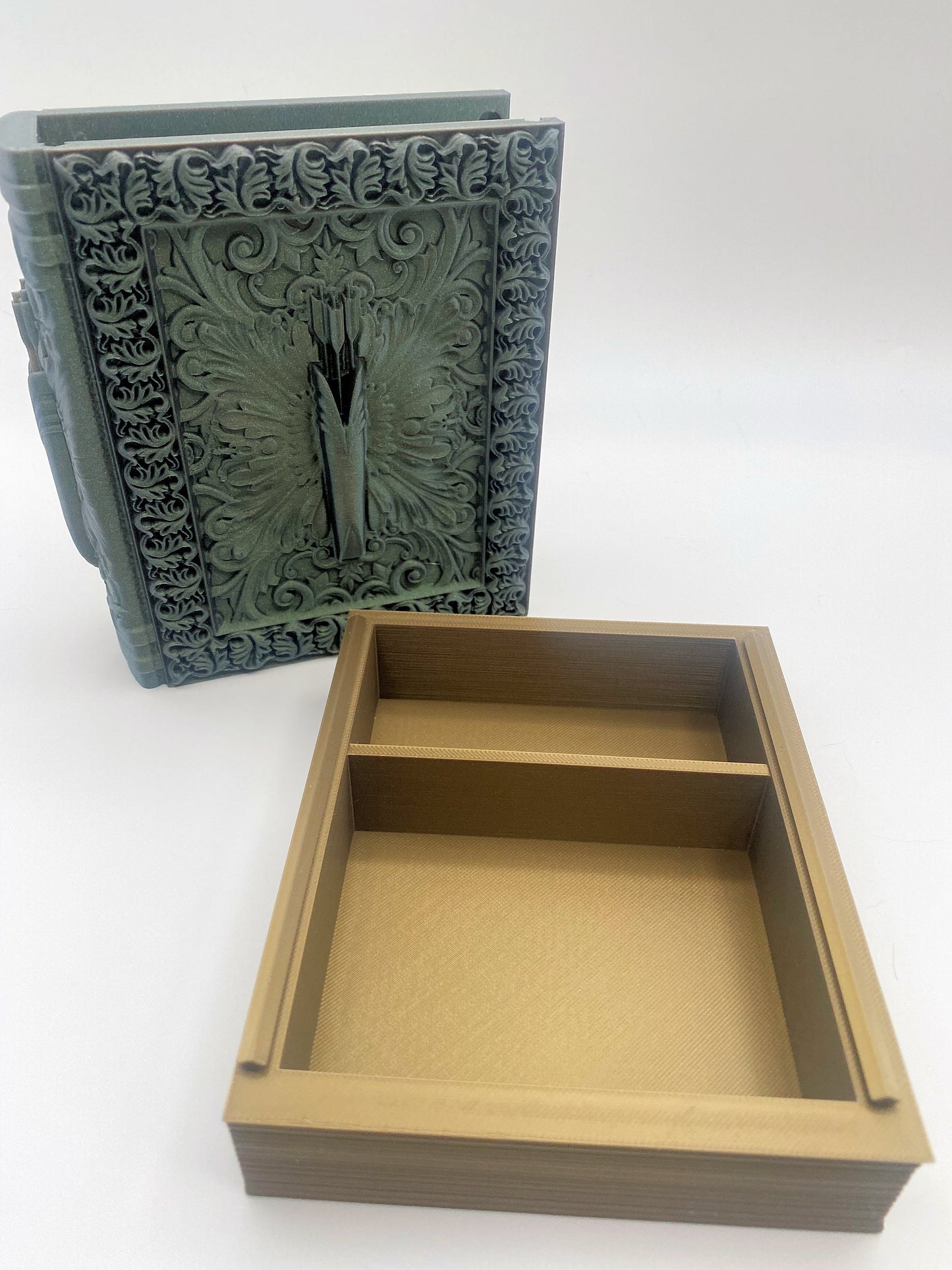 Ranger Tome Storage and Tray - Perfect for Dice, Cards, Tokens, and Mini Dice for MTG DND or other RPG Games