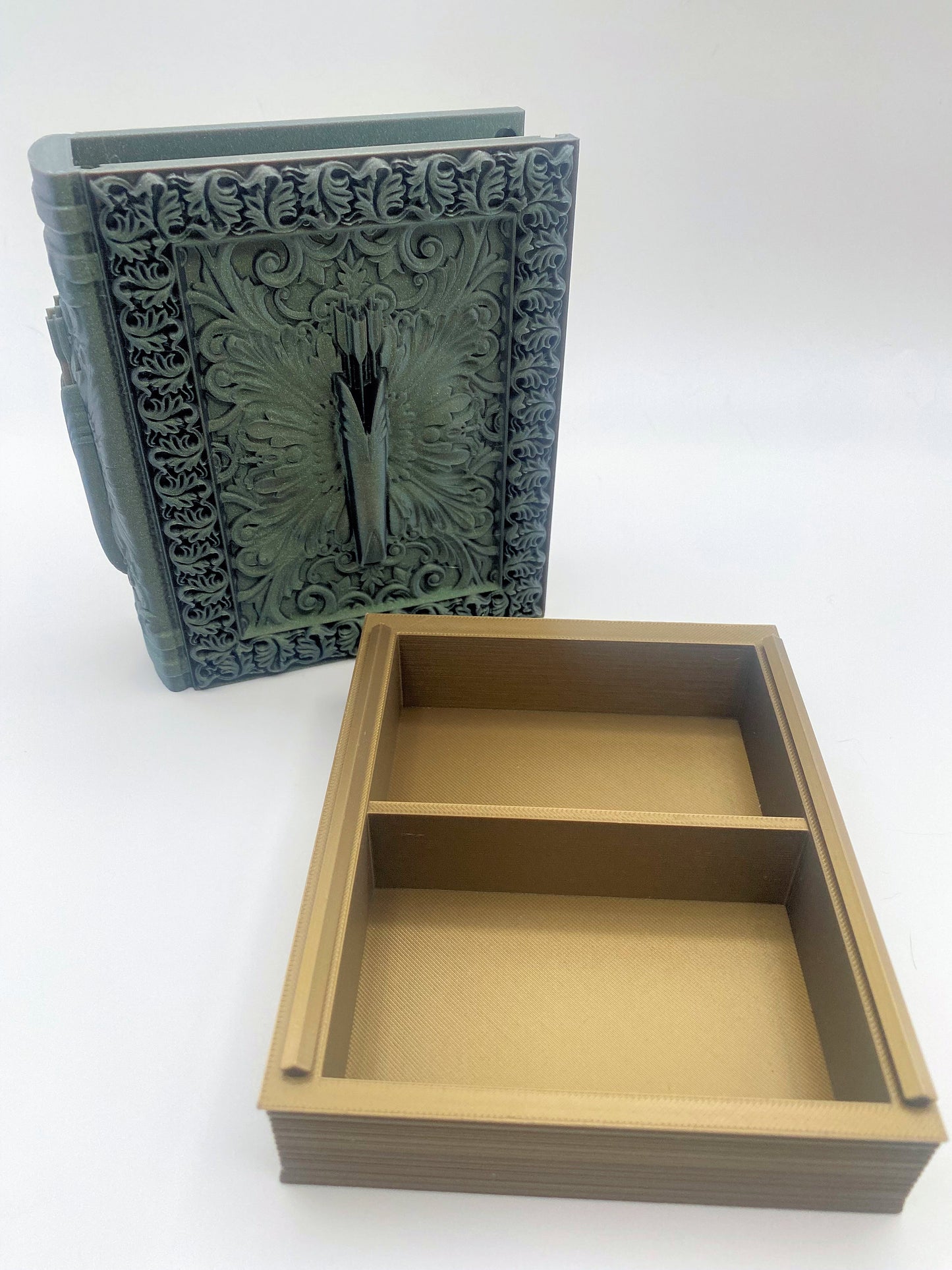 Ranger Tome Storage and Tray - Perfect for Dice, Cards, Tokens, and Mini Dice for MTG DND or other RPG Games