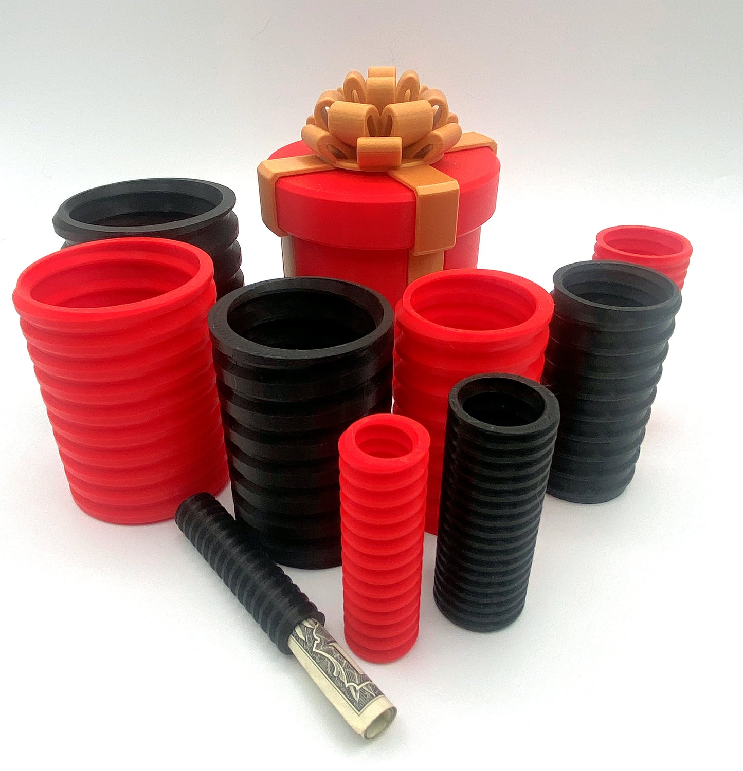 Annoying Nested Gift Box - Up to 10 layers for extra annoying gift hiding! Hides Cash in a Stylish Gift Wrap