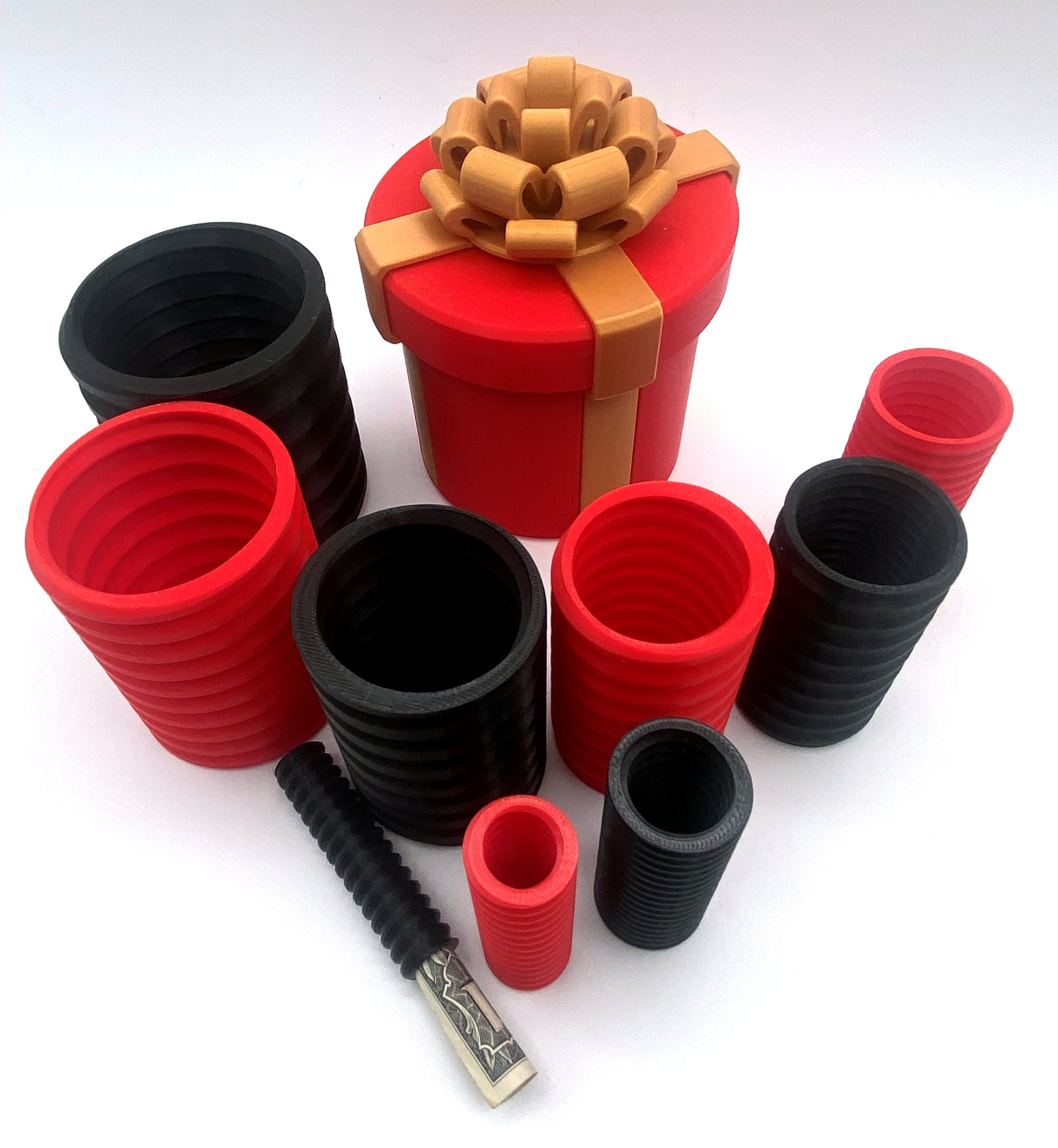 Annoying Nested Gift Box - Up to 10 layers for extra annoying gift hiding! Hides Cash in a Stylish Gift Wrap