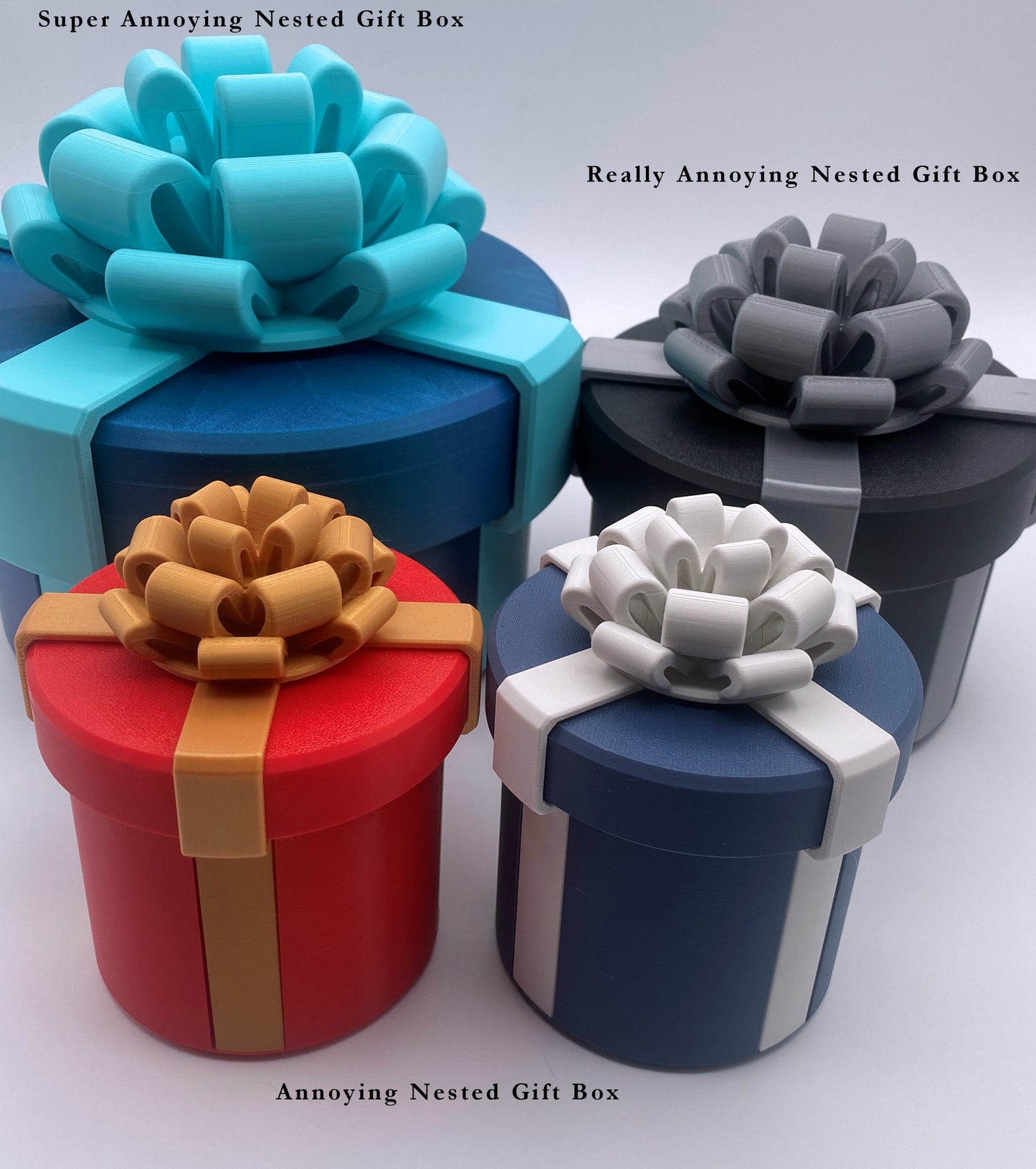 Annoying Nested Gift Box - Up to 10 layers for extra annoying gift hiding! Hides Cash in a Stylish Gift Wrap