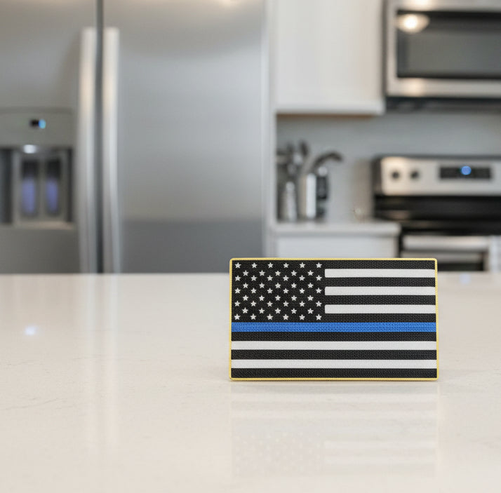 Patriotic US Flag Magnet | Thin Blue Red Line Support Magnet