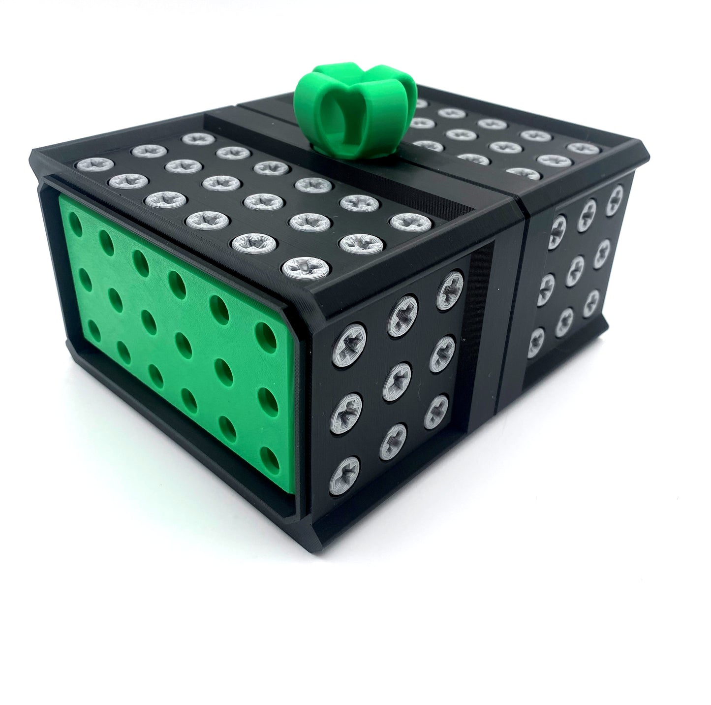 Really Annoying Gift Box that makes gift giving an adventure. 3D Printed Puzzle for small item such as Cash, Gift Cards, Challenge Coins.