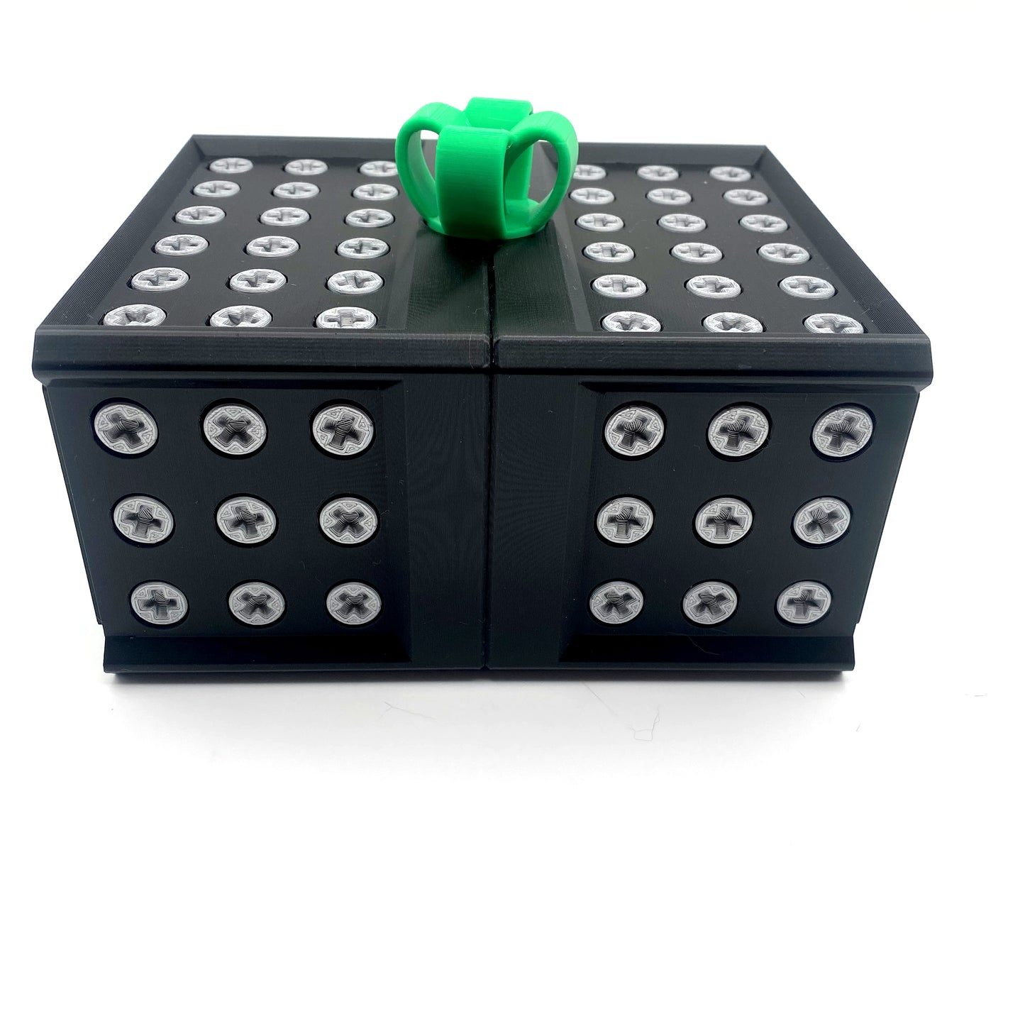 Really Annoying Gift Box that makes gift giving an adventure. 3D Printed Puzzle for small item such as Cash, Gift Cards, Challenge Coins.