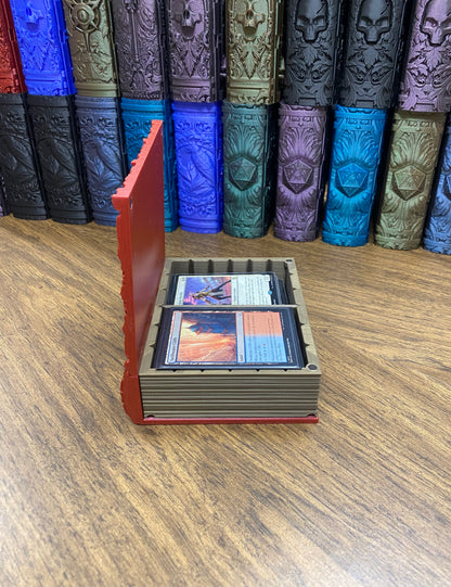Death Magic Reforged Tome DnD Dice Storage Tray | 3D Printed Book Box