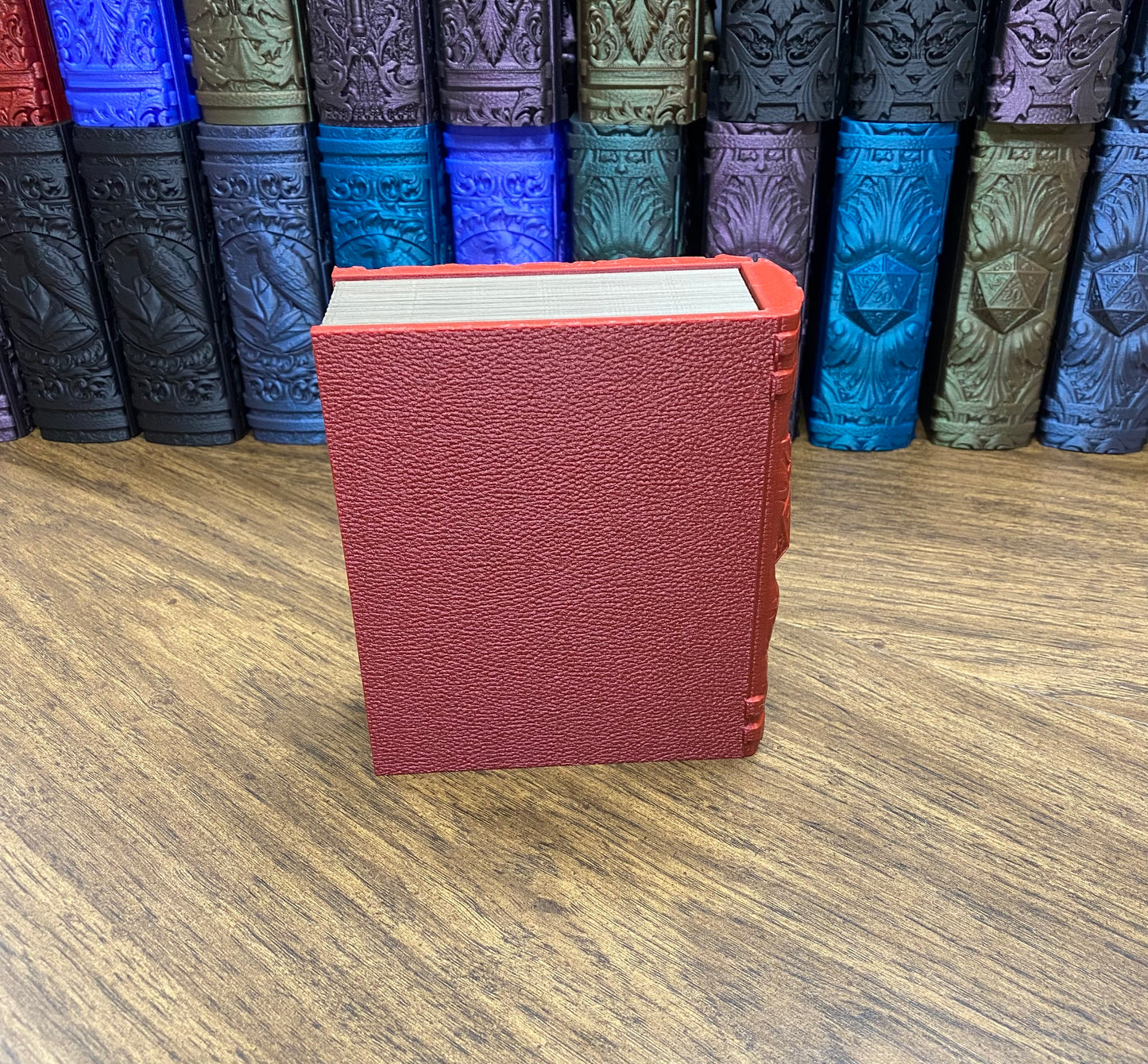 D20 Critical Success Reforged Tome DnD Dice Storage Tray | 3D Printed Book Box