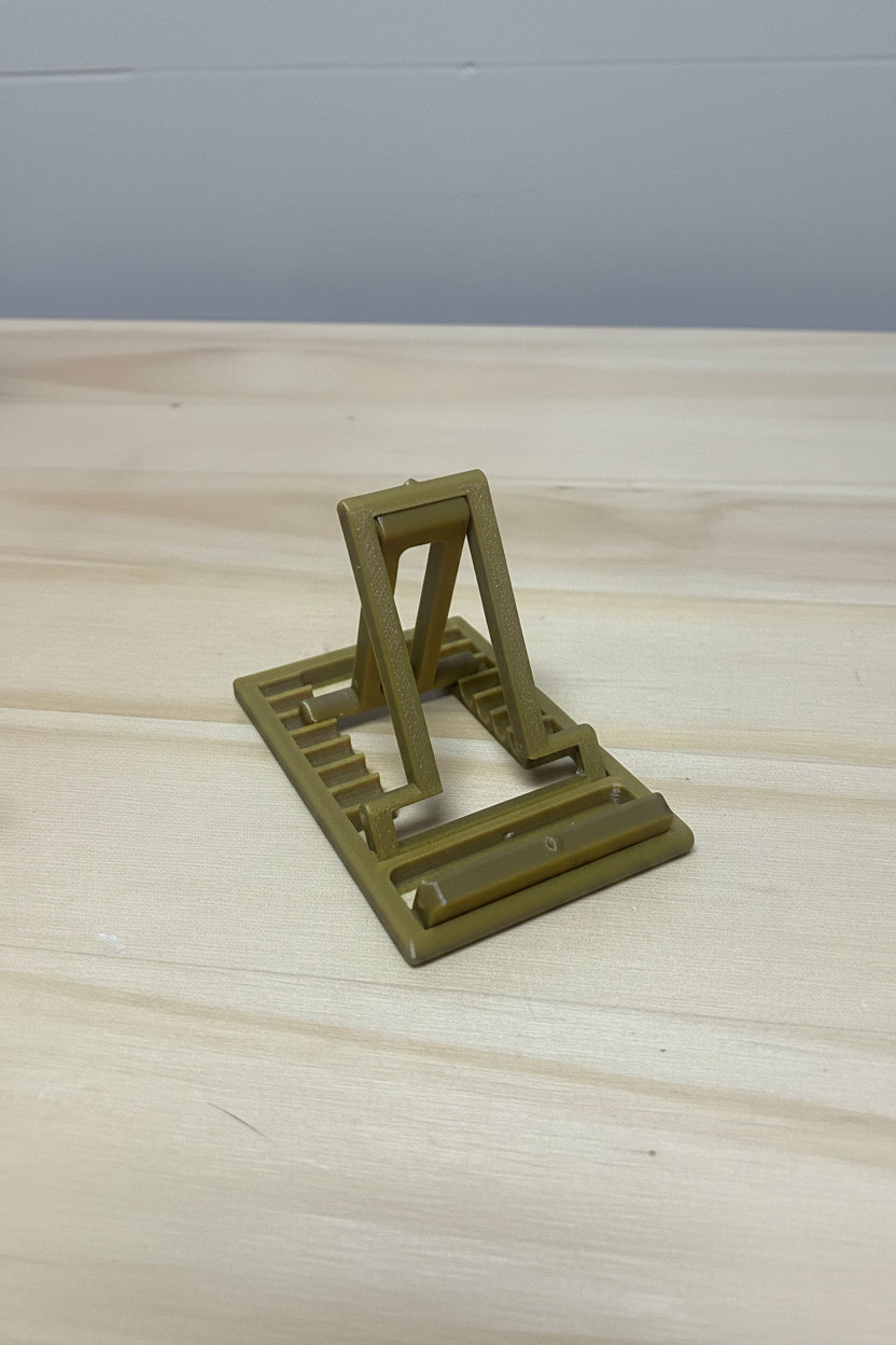 Cell Phone Stand: Collapsible Travel Desk Accessory Ultra Slim Holder