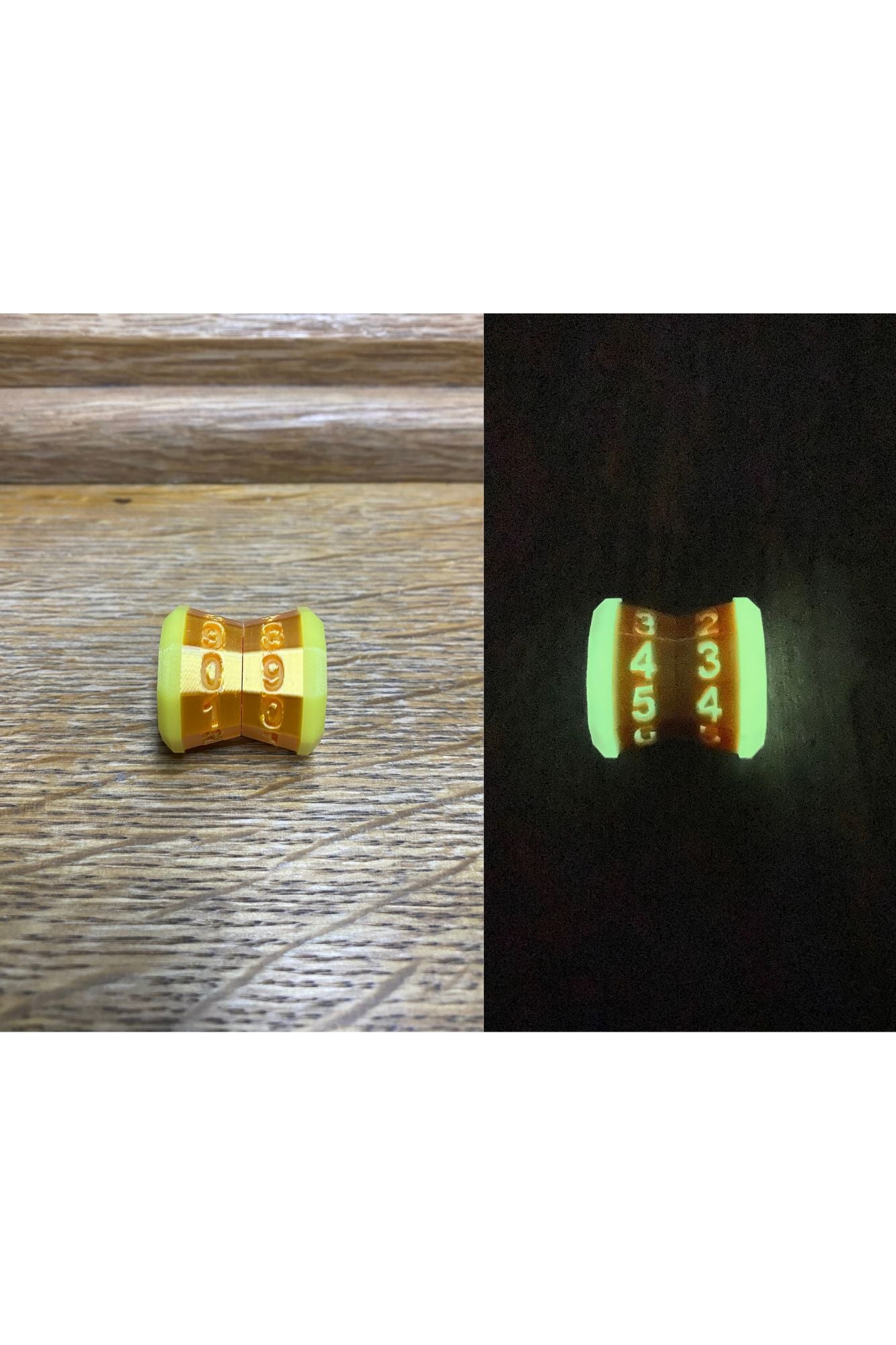 D100 MTG Life Counter Metallic Gold Middle Dial | 3D Printed Magic the Gathering