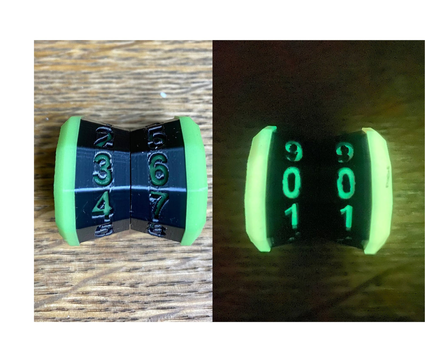 D100 MTG Life Counter Metallic Black Middle Dial| 3D Printed Magic the Gathering