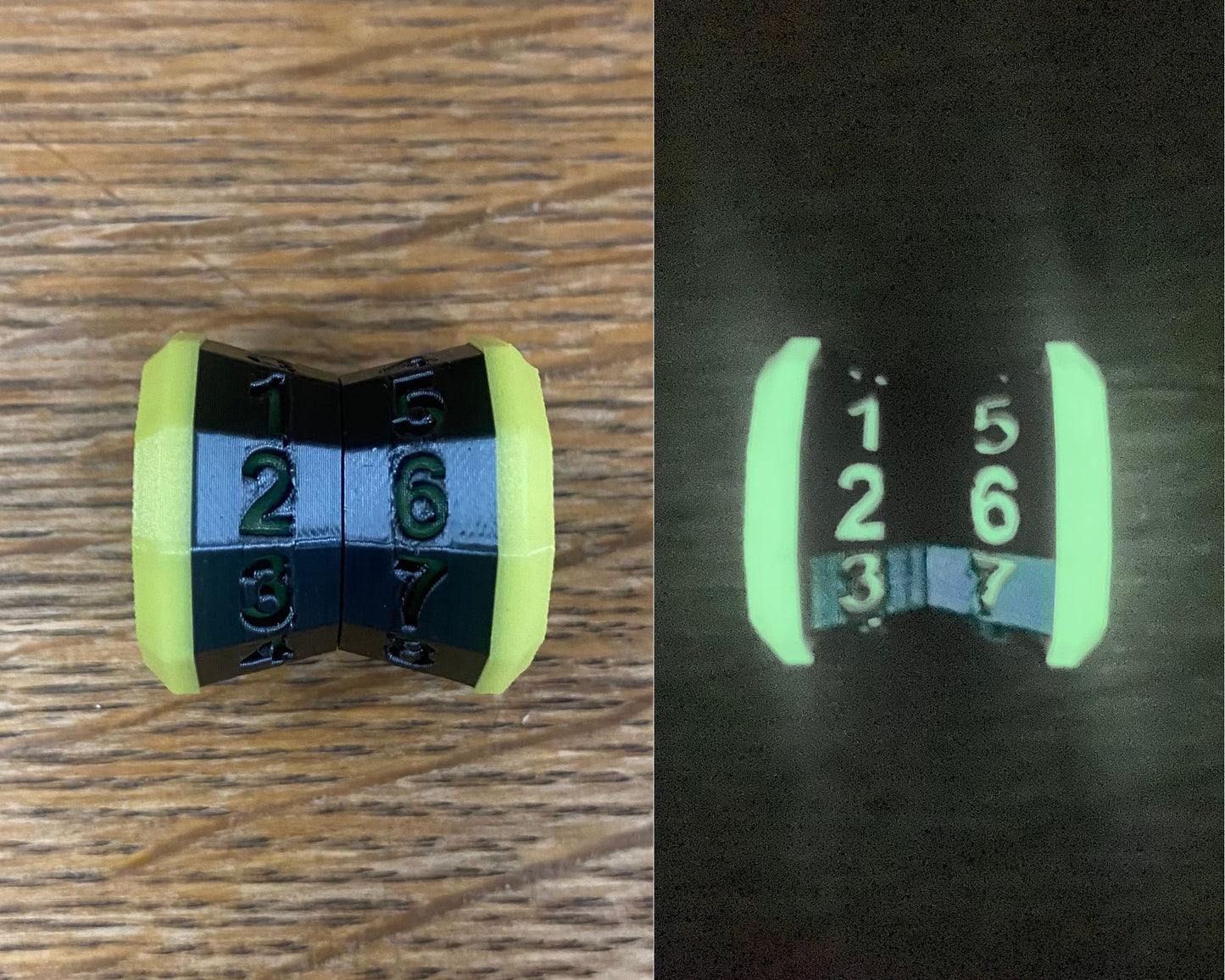 D100 MTG Life Counter Metallic Black Middle Dial| 3D Printed Magic the Gathering