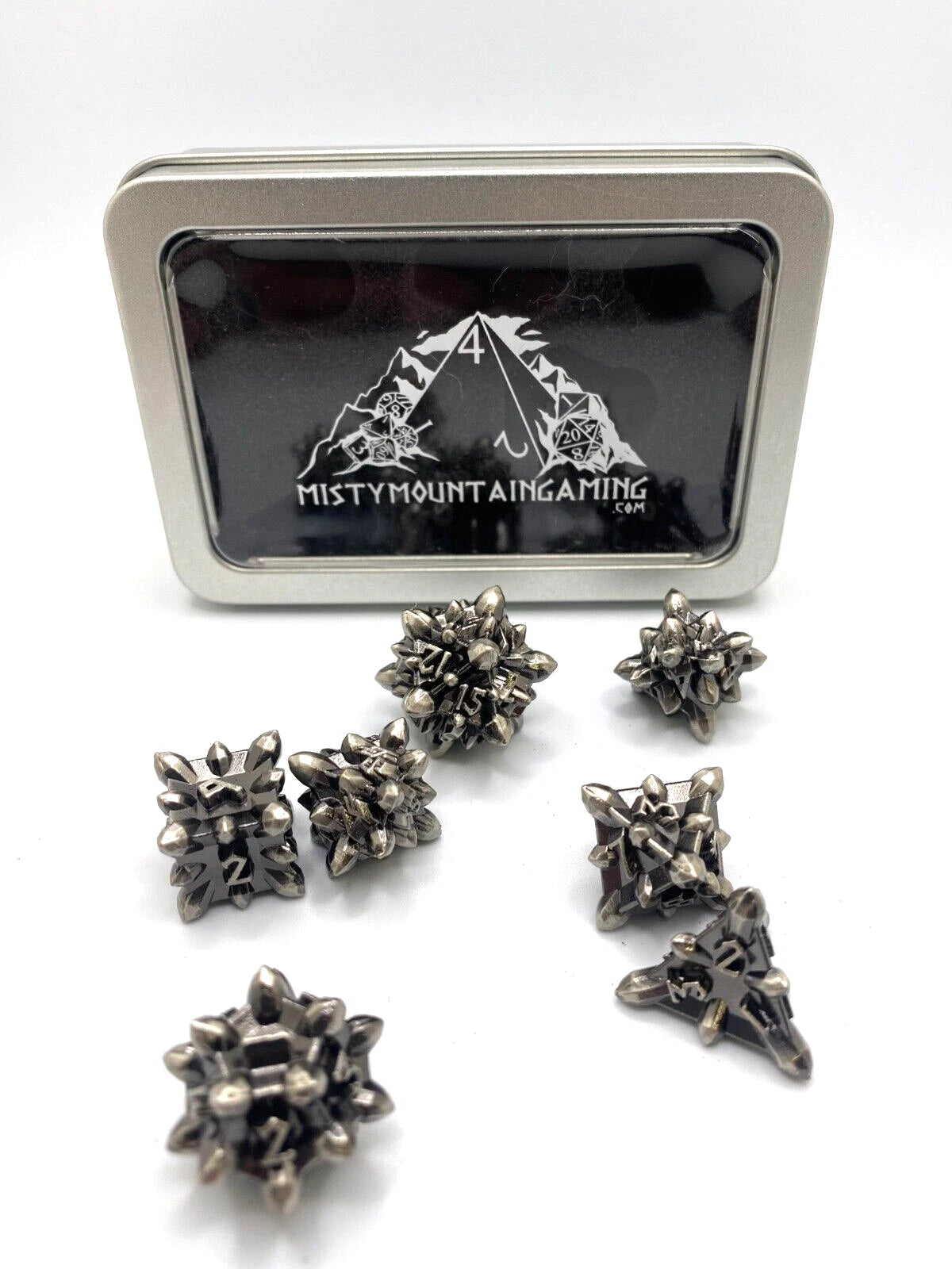Asteroid Fields Solid Metal Dice Set