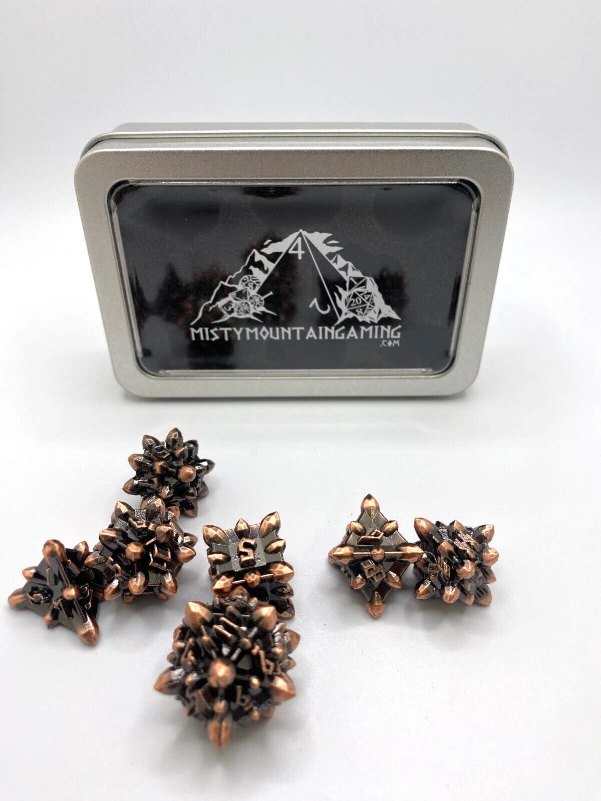Asteroid Fields Solid Metal Dice Set