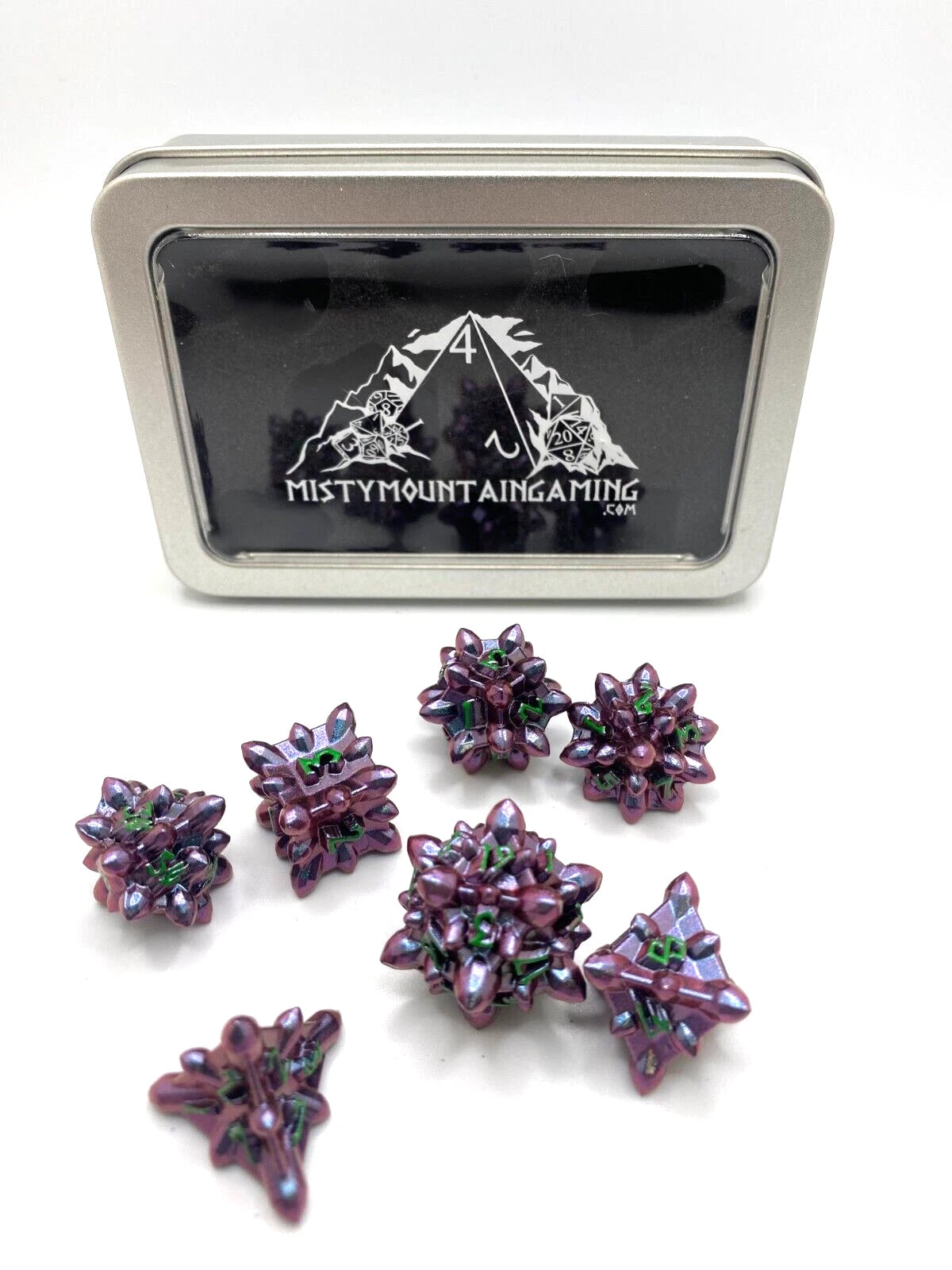 Asteroid Fields Solid Metal Dice Set