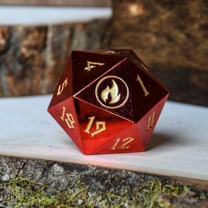 Solid Metal Spindown D20 Life Counter | MTG Commander Life Tracker
