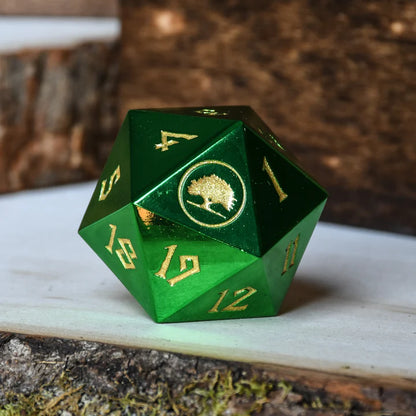 Solid Metal Spindown D20 Life Counter | MTG Commander Life Tracker