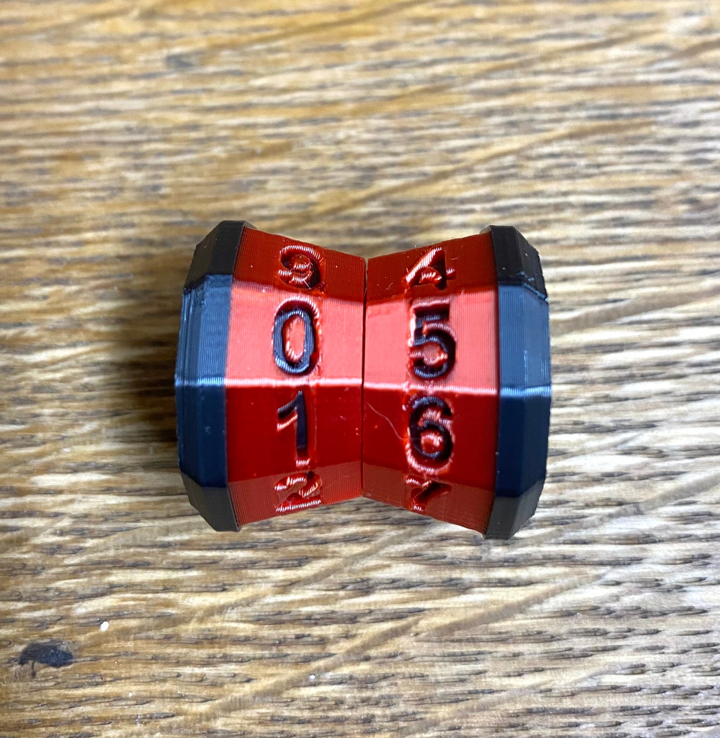 D100 MTG Life Counter Metallic Red Middle Dial - Magic the Gathering Tracker
