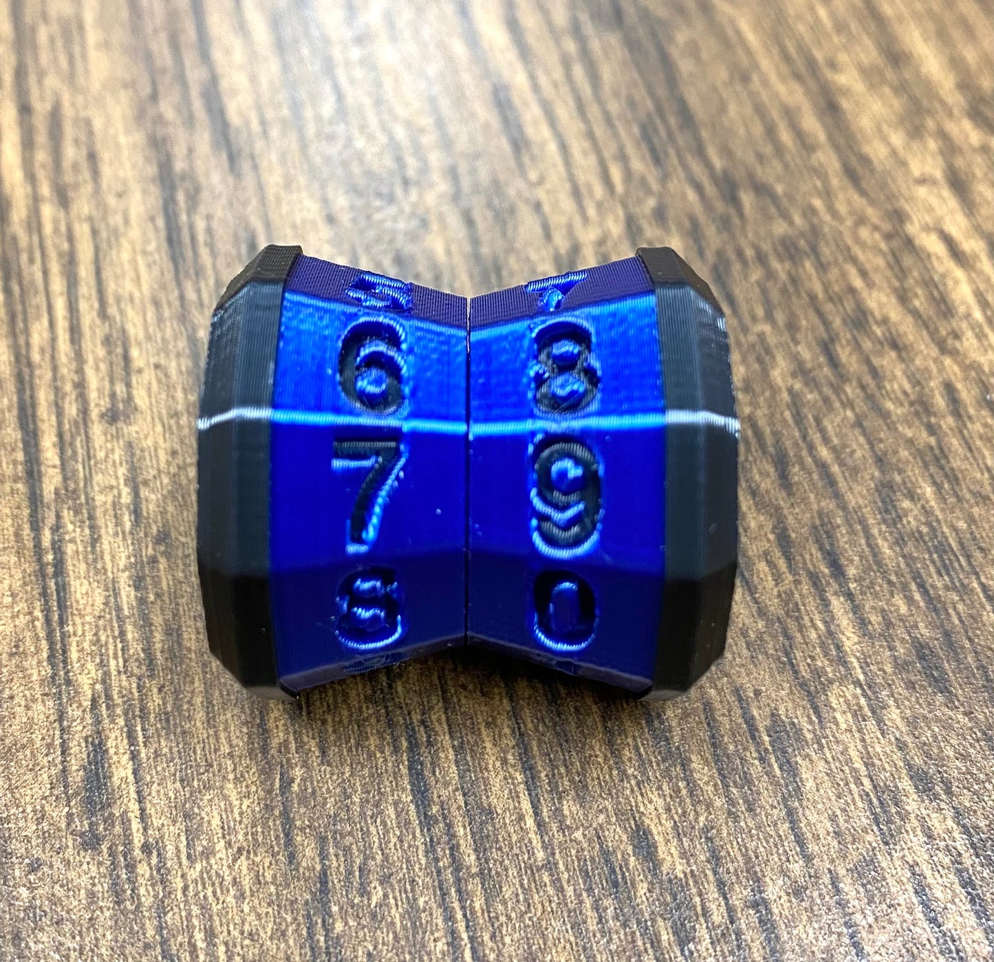 D100 MTG Life Counter Metallic Blue Middle Dial - Magic the Gathering Tracker
