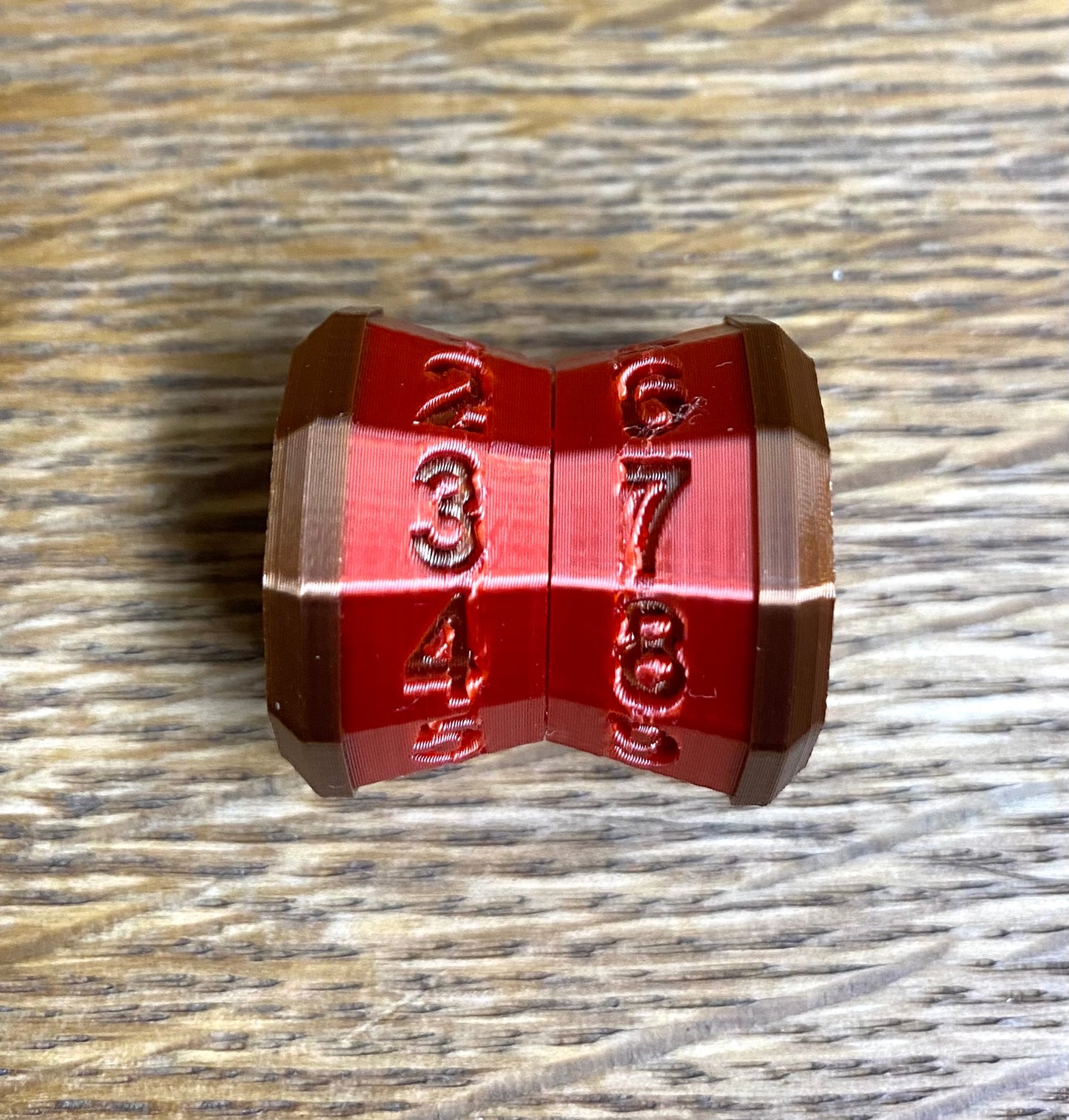 D100 MTG Life Counter Metallic Red Middle Dial - Magic the Gathering Tracker