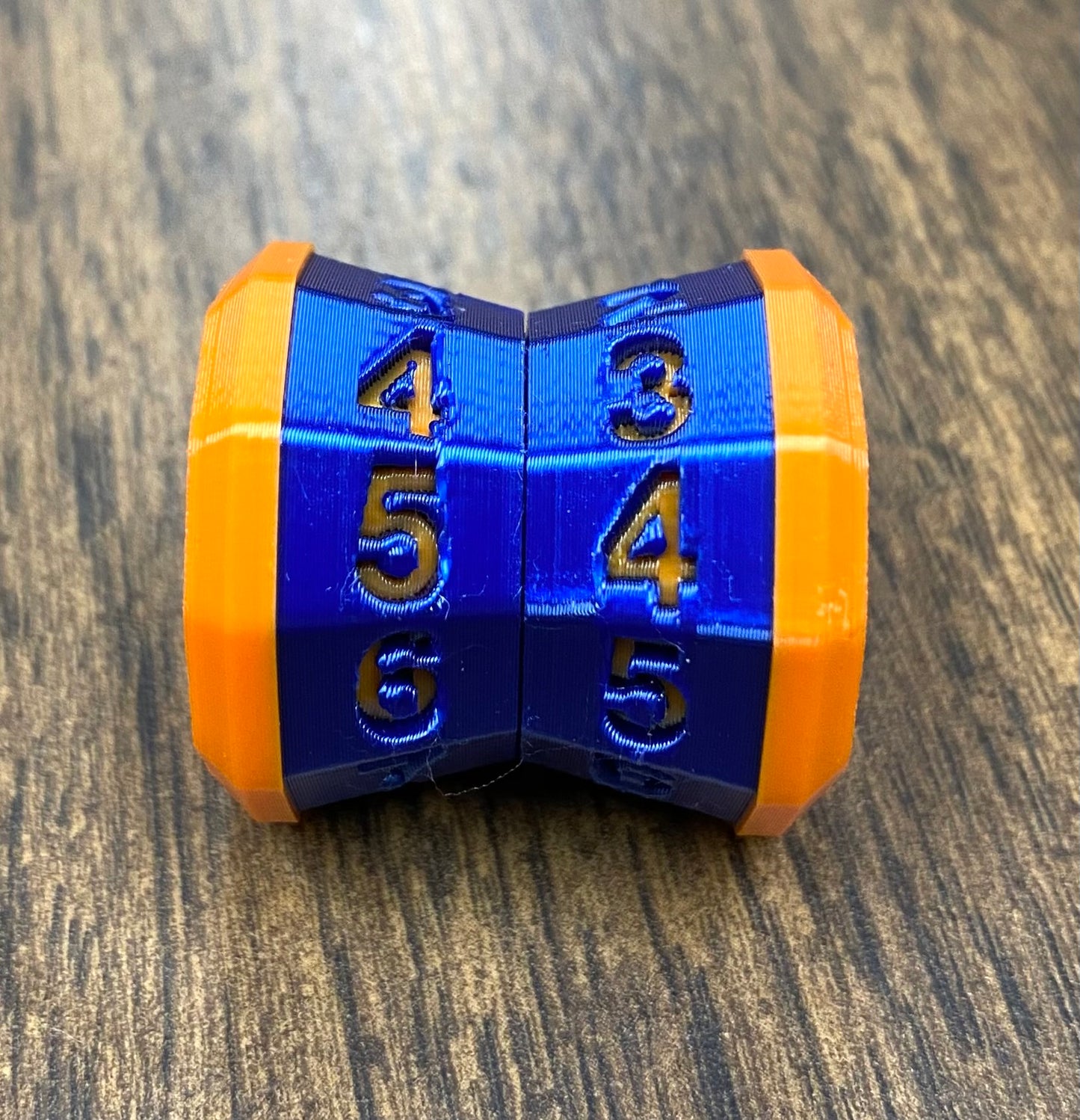 D100 MTG Life Counter Metallic Blue Middle Dial - Magic the Gathering Tracker