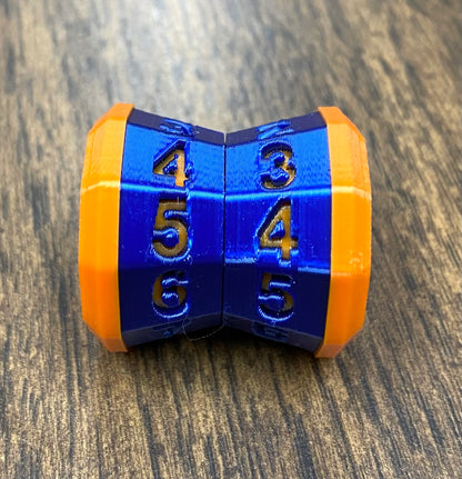 D100 MTG Life Counter Metallic Blue Middle Dial - Magic the Gathering Tracker