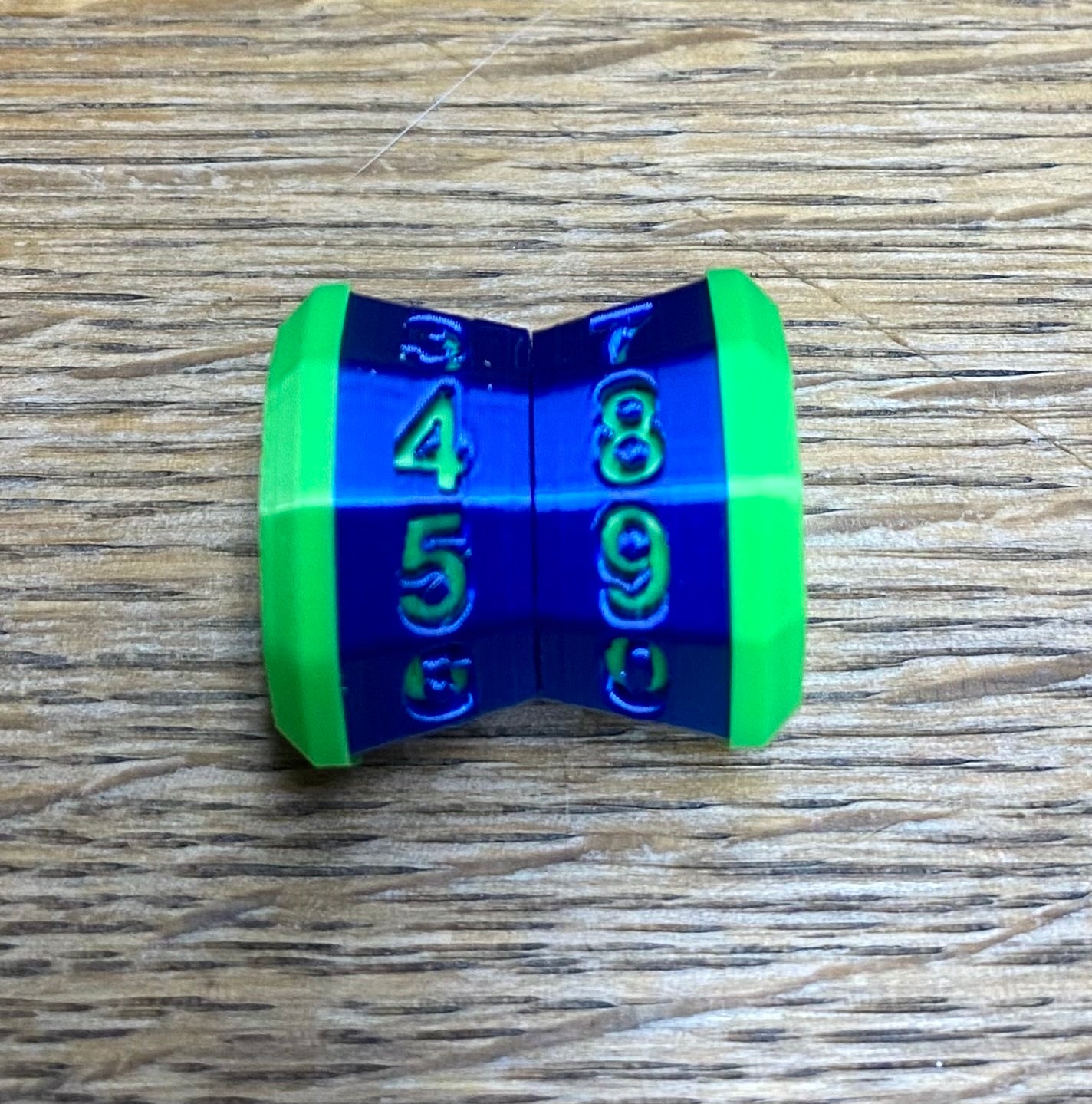 D100 MTG Life Counter Metallic Blue Middle Dial - Magic the Gathering Tracker