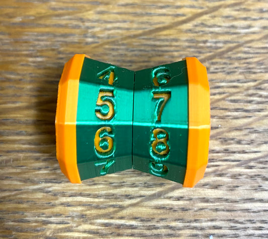 D100 MTG Life Counter Metallic Green Middle Dial| 3D Printed Magic the Gathering