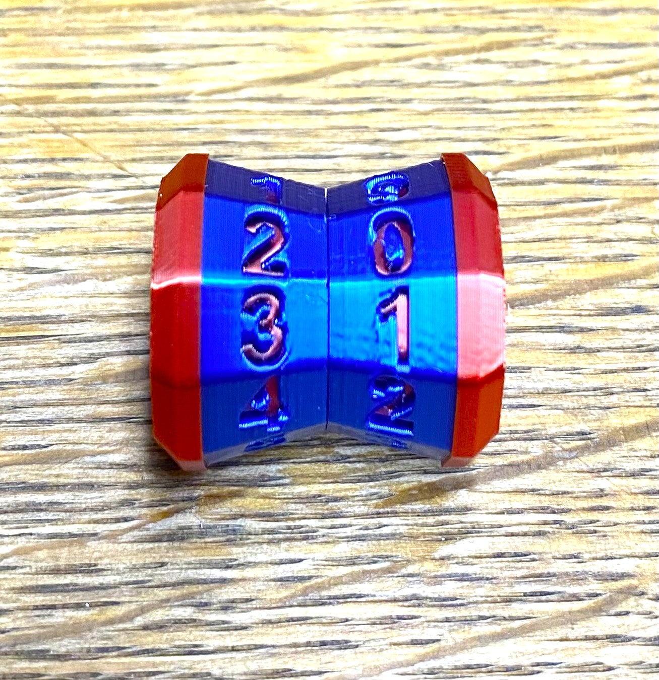 D100 MTG Life Counter Metallic Blue Middle Dial - Magic the Gathering Tracker
