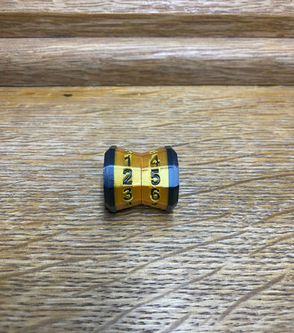 D100 MTG Life Counter Metallic Gold Middle Dial | 3D Printed Magic the Gathering