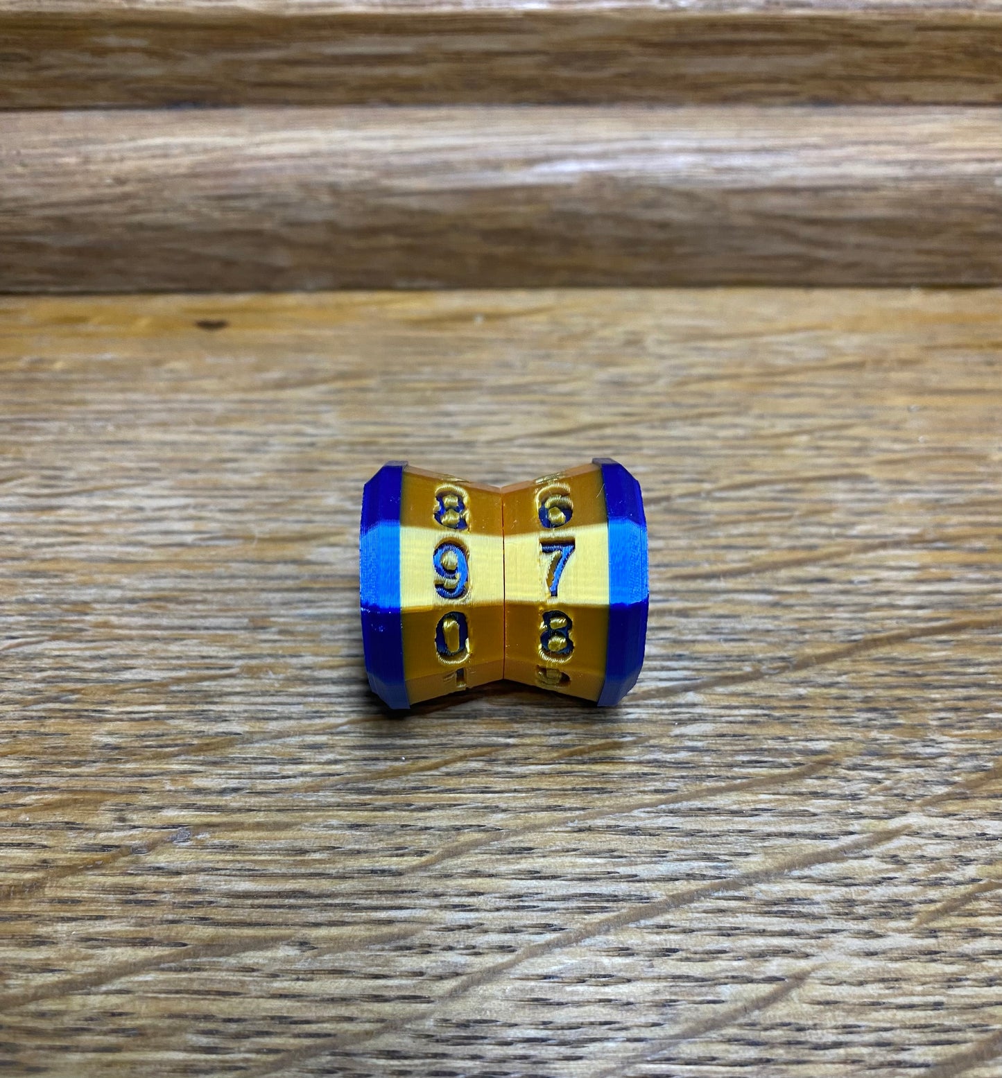D100 MTG Life Counter Metallic Gold Middle Dial | 3D Printed Magic the Gathering