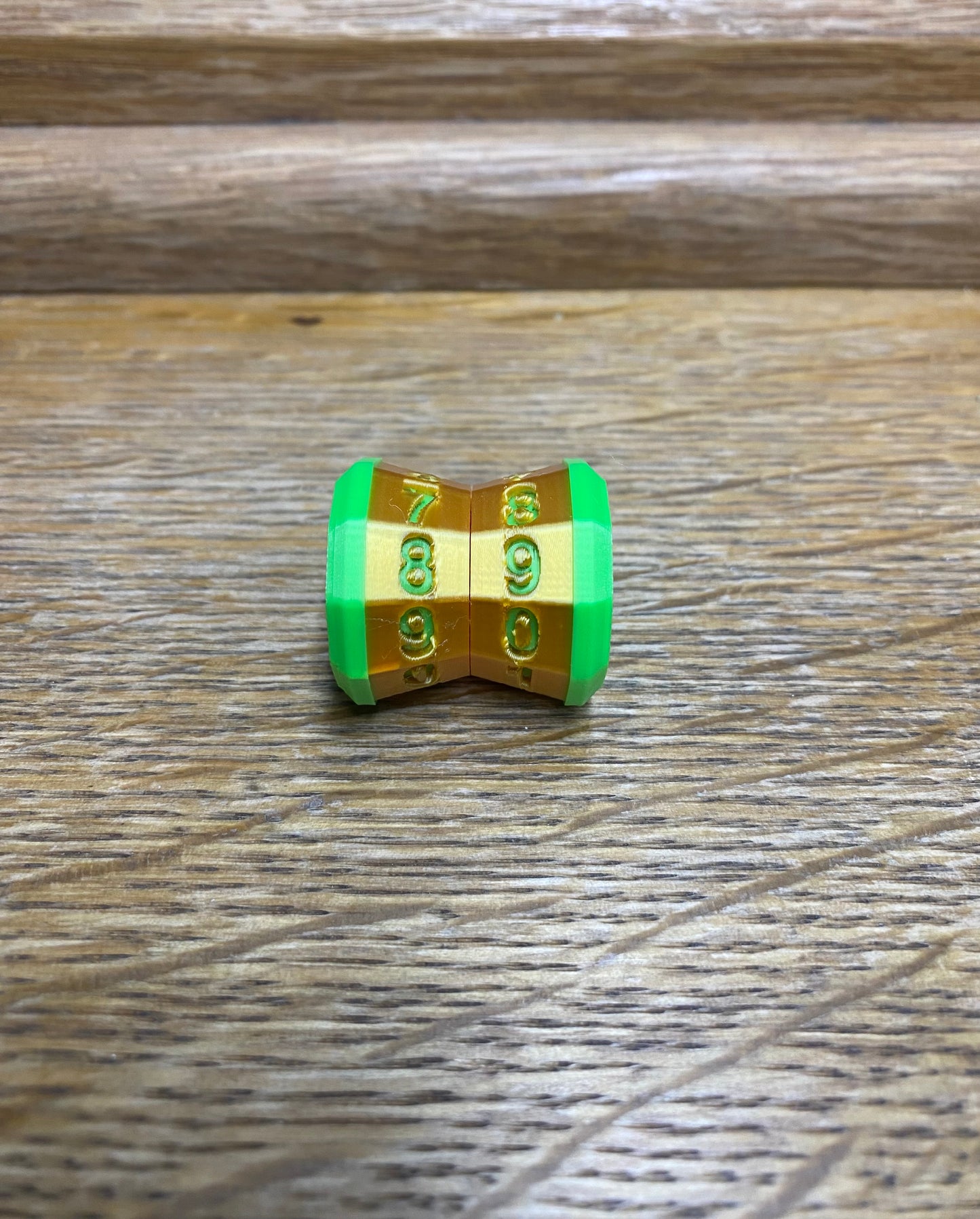D100 MTG Life Counter Metallic Gold Middle Dial | 3D Printed Magic the Gathering