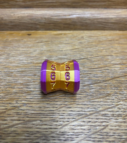 D100 MTG Life Counter Metallic Gold Middle Dial | 3D Printed Magic the Gathering