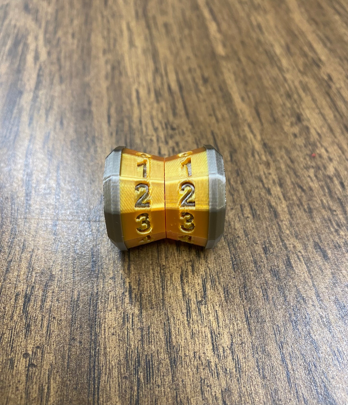 D100 MTG Life Counter Metallic Gold Middle Dial | 3D Printed Magic the Gathering