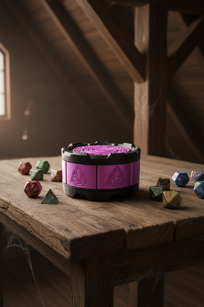 Celtic Stackable Mechanical 7-Door Dice Box | 3D Printed D&D Vault