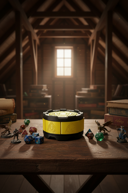 Celtic Stackable Mechanical 7-Door Dice Box | 3D Printed D&D Vault