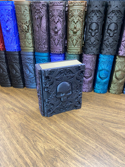 Death Magic Reforged Tome DnD Dice Storage Tray | 3D Printed Book Box