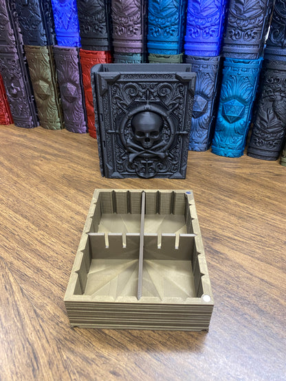 Pirate Yarr Reforged Tome DnD Dice Storage Tray | 3D Printed Book Box
