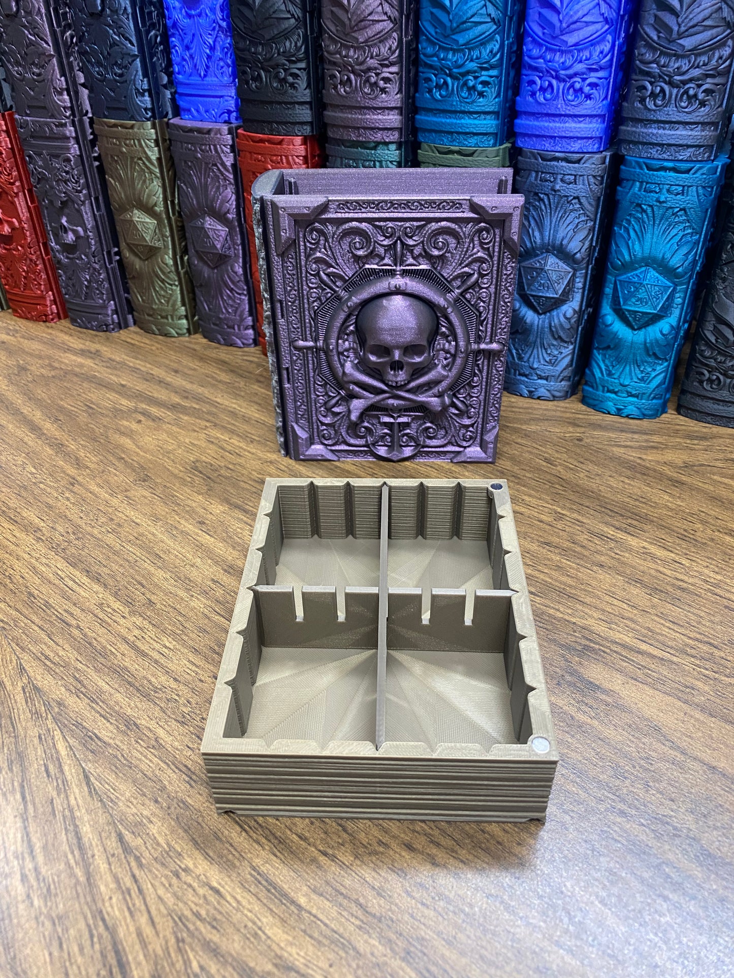 Pirate Yarr Reforged Tome DnD Dice Storage Tray | 3D Printed Book Box