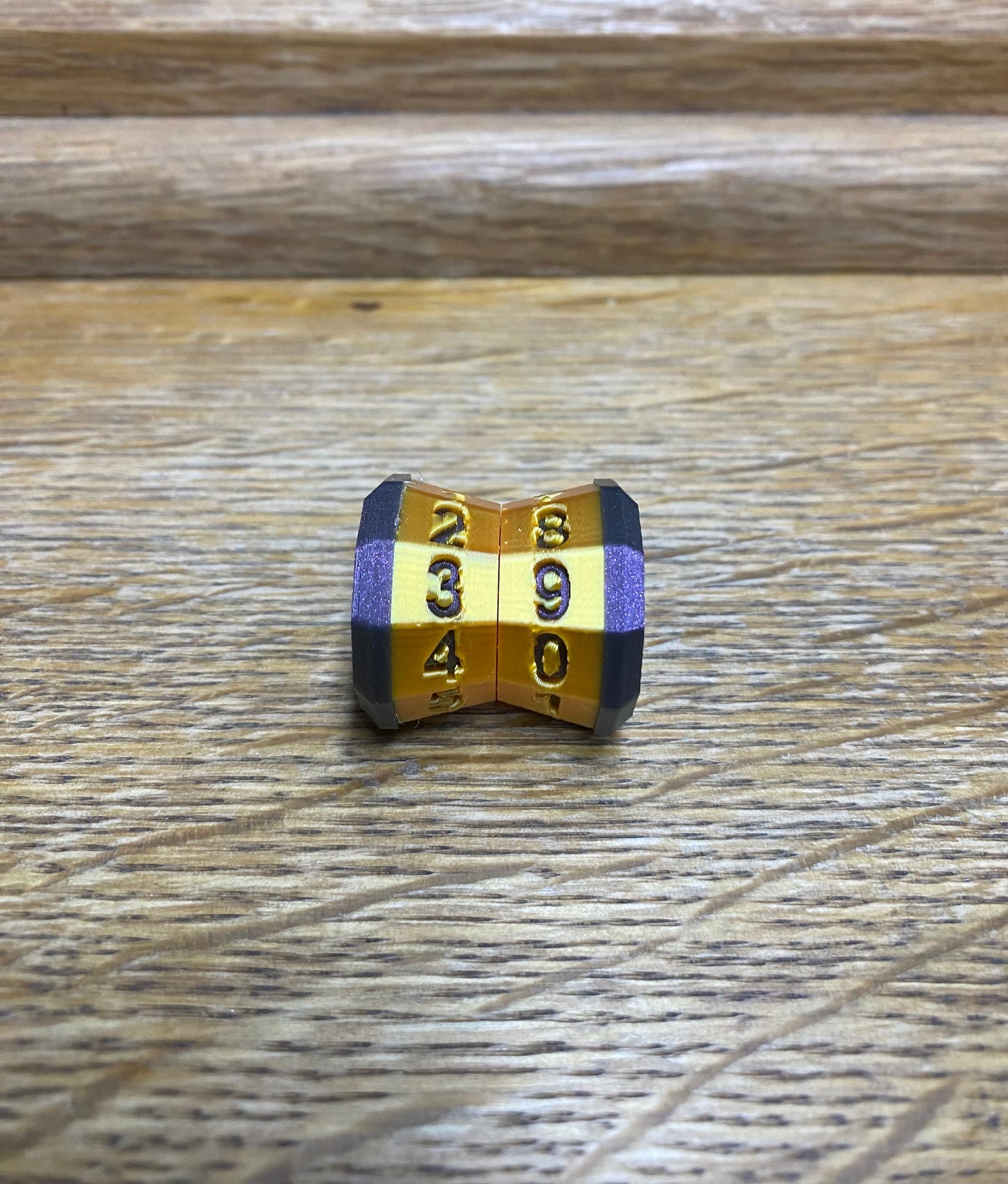 D100 MTG Life Counter Metallic Gold Middle Dial | 3D Printed Magic the Gathering
