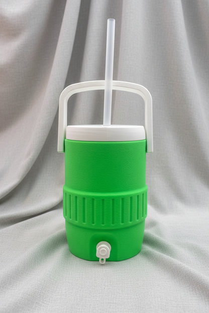 Mini Cooler Can Holder fits standard 12 ounce soda can, includes Reusable Straw