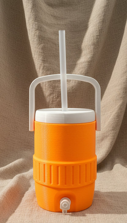 Mini Cooler Can Holder fits standard 12 ounce soda can, includes Reusable Straw